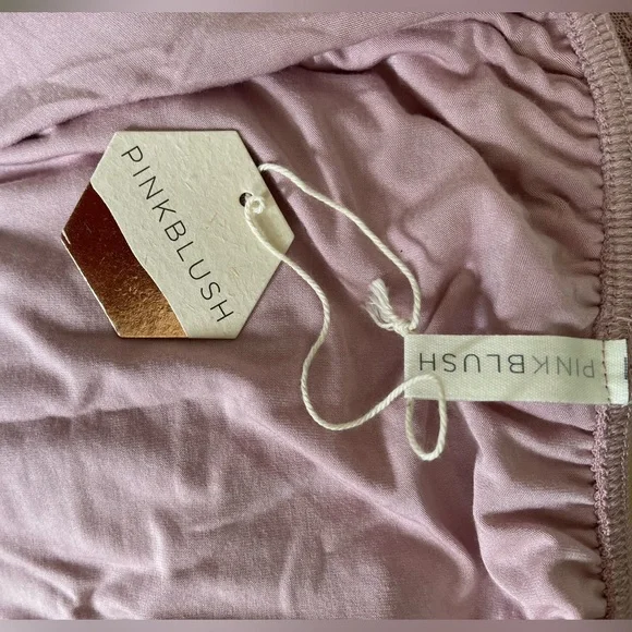 Pinkblush Light Pink Ruffle Off Shoulder Mermaid Maternity Photoshoot Dress - Picture 3 of 5